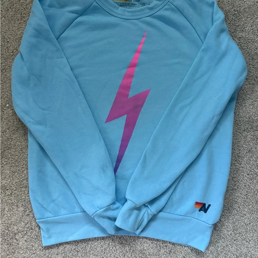 Aviator Nation Light Blue XS Top - Picture 1 of 3